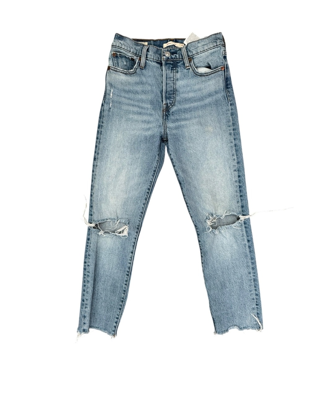 Levi’s Wedge straight woman’s jeans size 25 raw hem